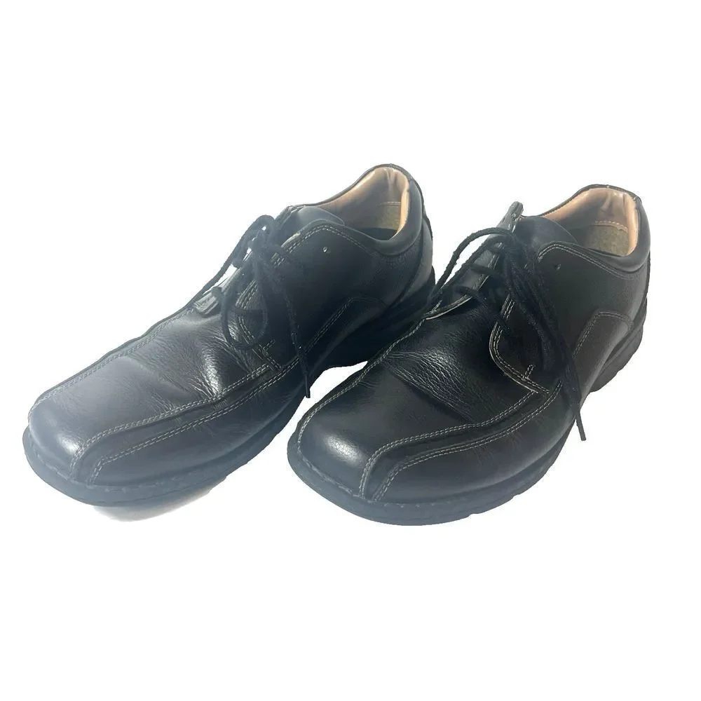 Dockers Mens Size 11 M Comfort Casual Black Leather Oxford Everyday Driving Shoe